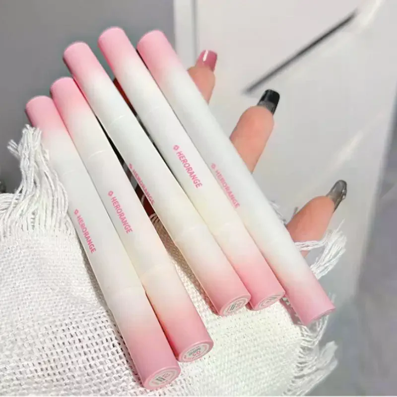 HERORANGE الشفاه الصقيل السائل أحمر الشفاه كريم عارية ماتي الوردي الأحمر الصباغ مقاوم للماء طويلة الأمد صبغ الخد الشفاه تينت لصق