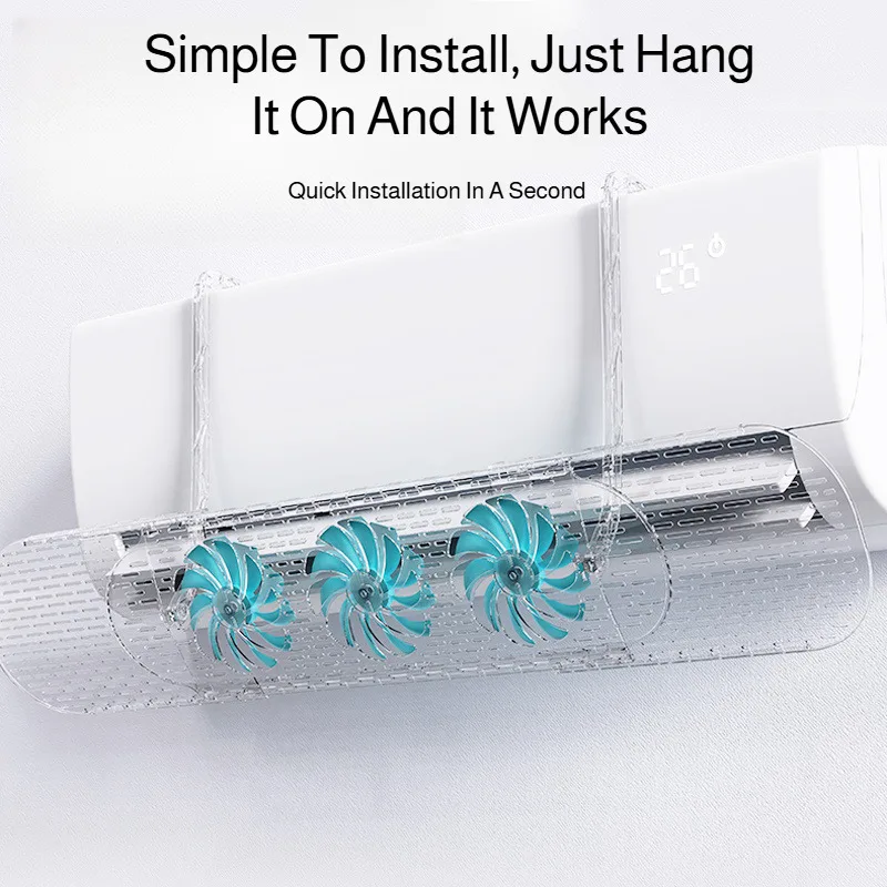 【Dia addio al costo per dirigere l'aria fredda】 Ventilatore per condizionatore d'aria a ventosa/Sufferano il vento freddo Protezione antivento per neonati e bambini piccoli