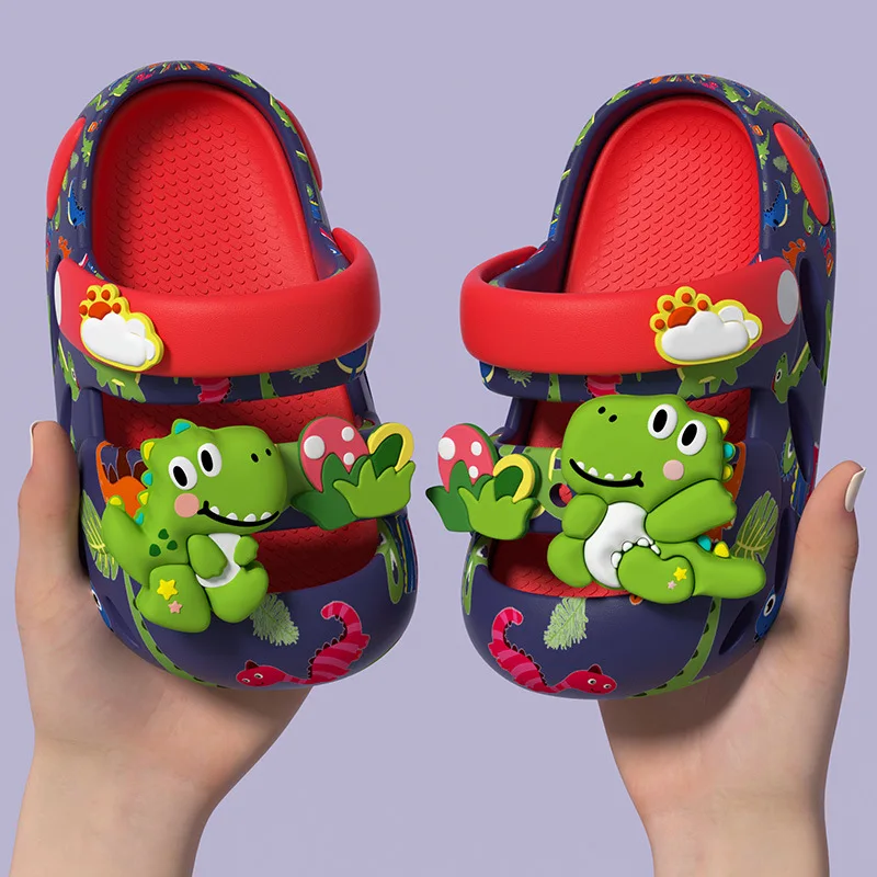 Summer Children's Clogs, Boys and Girls, EVA Comfortable Shock-absorbing Closed-toe Breathable Cute Kids' Beach Sandals