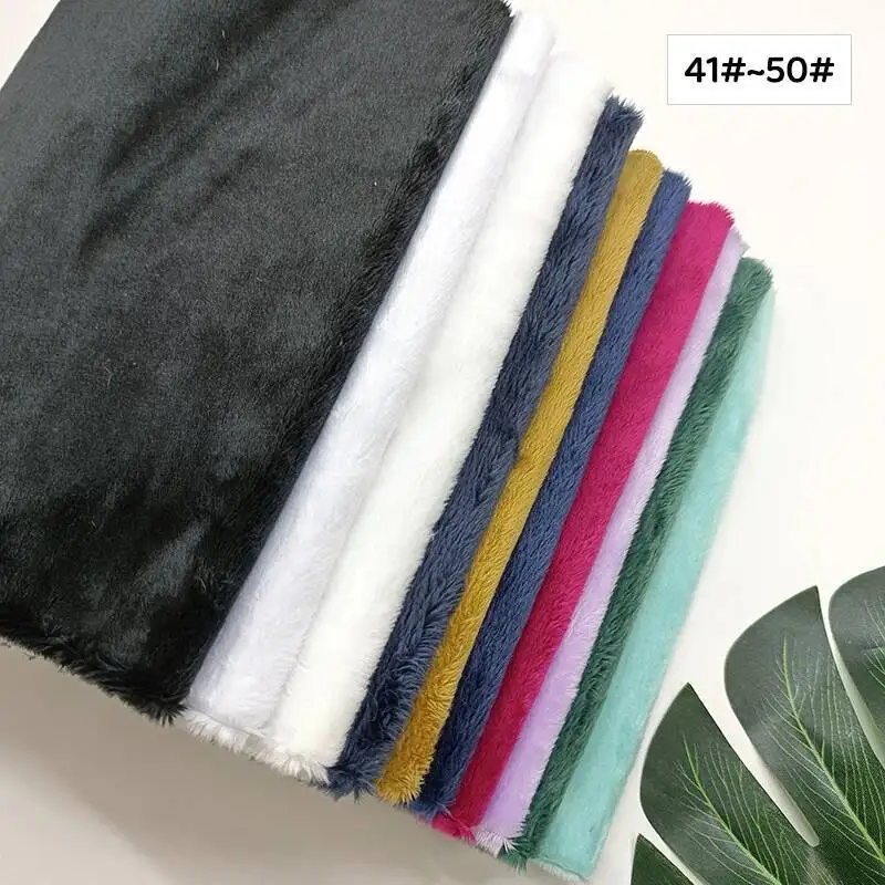 Sewbato 150x100cm Plush Upholstery Fabric 5mm Pile Length Environmentally Friendly Plush Plush Sofa And Chair Cover Fabrics