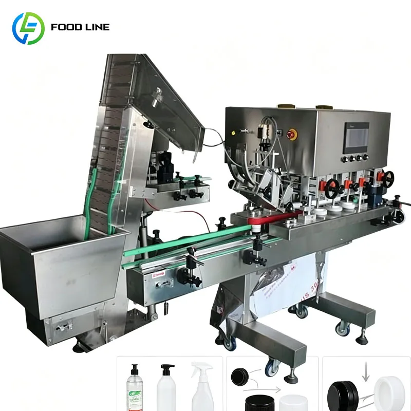 Automatic Bottle Capper Machine Industrial Screw Capping Equipment For Liquid Bottles Customized