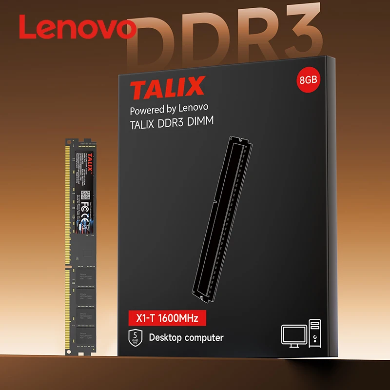 

Lenovo Talix Brand New DDR3 4GB 8GB Desktop Memory Ram PC3-12800 1.1V 240 Pin DIMM 1600MHz Faster Speed PC Computer Memory