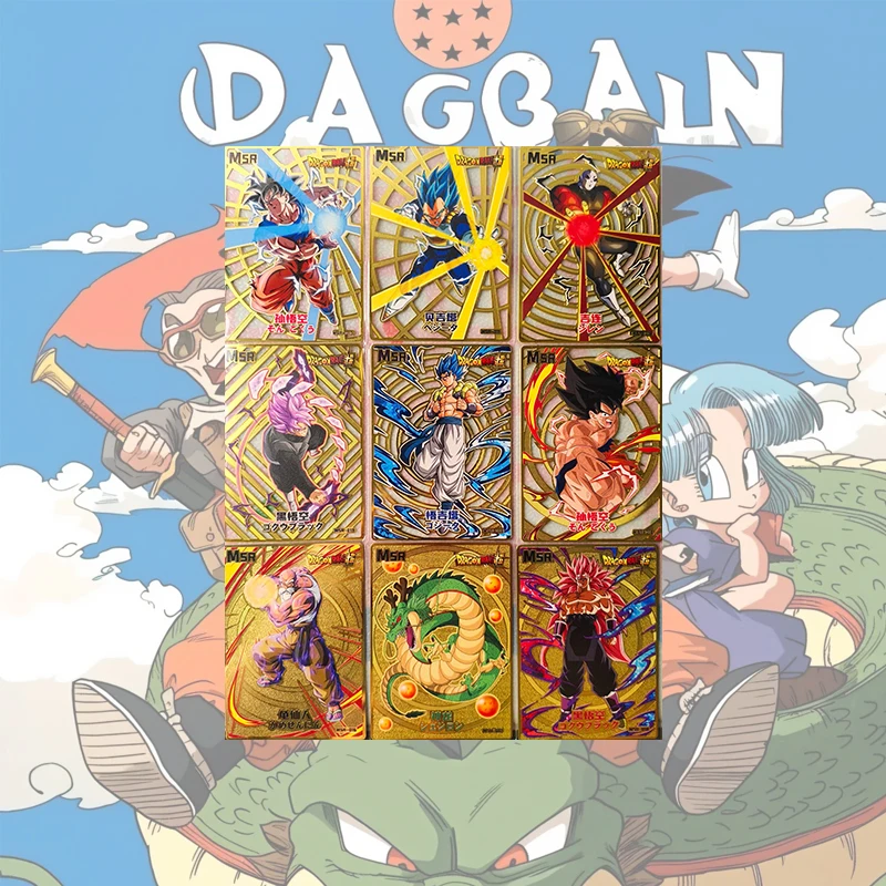 Japanese Anime Dragon Ball MSR Cards Metal Cards Characters Son Goku Vegeta Iv Jiren Gogeta Master Roshi Collectible Cards
