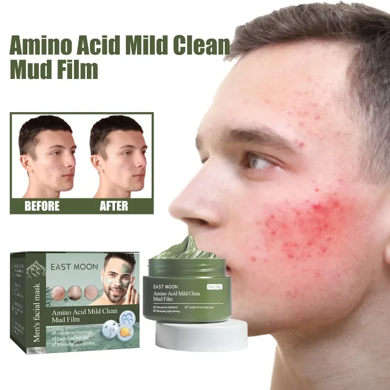 

Amino Acid Gentle Cleansing Mud Mask shrinks pores remove acne blackhead Pimple Control Oil Moisturizing cream skin repair