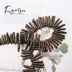 Baroque Natural Freshwater Pearls Irregular Long Cylindrical Beaded Pearls Jewelry Making DIY Necklaces Accessories Gifts