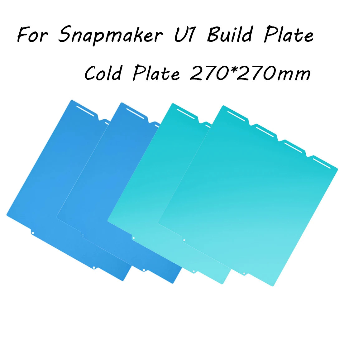 

For Snapmaker U1 Build Plate PLA PETG 270*270mm Cold Plate Unmatched First Layer Adhesion U1 Color 3d Printer Accessories