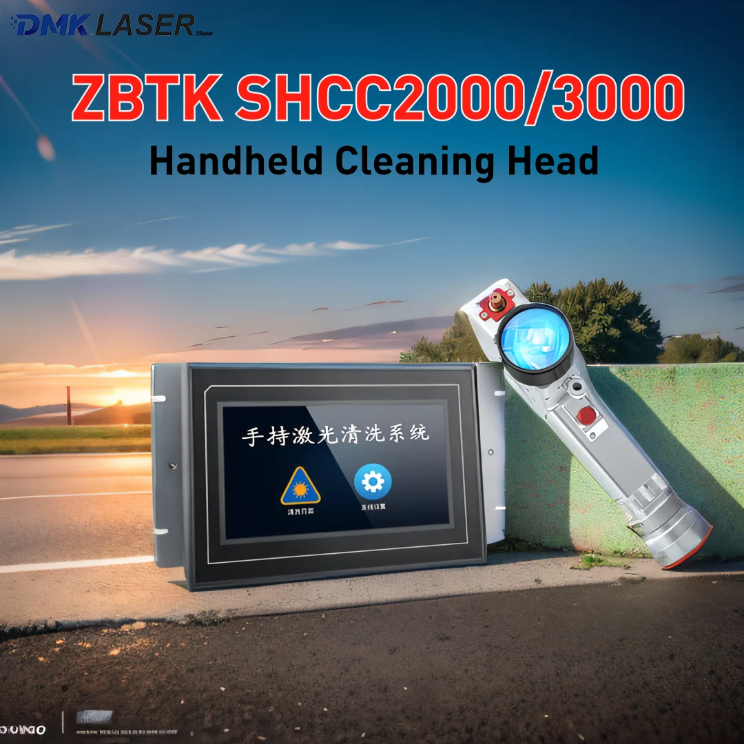 ZBTK SHCC2000 SHCC3000 Single Axis Handheld Laser Cleaning Head Single Pendulum Non-contact Cleaning System For Metal Wood