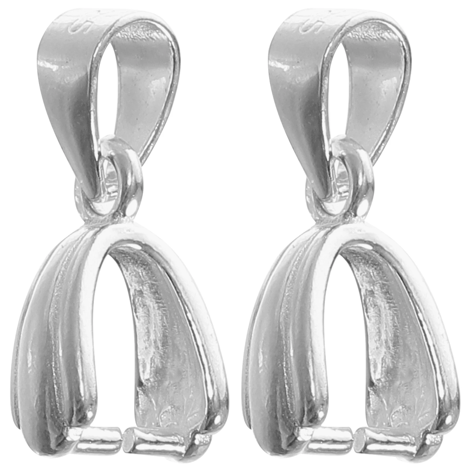 

2Pcs 925Silver Buckles Pendant Clasps Jewelry Making Strong Durable DIY Necklace Bracelet Connectors Metal Charms Home