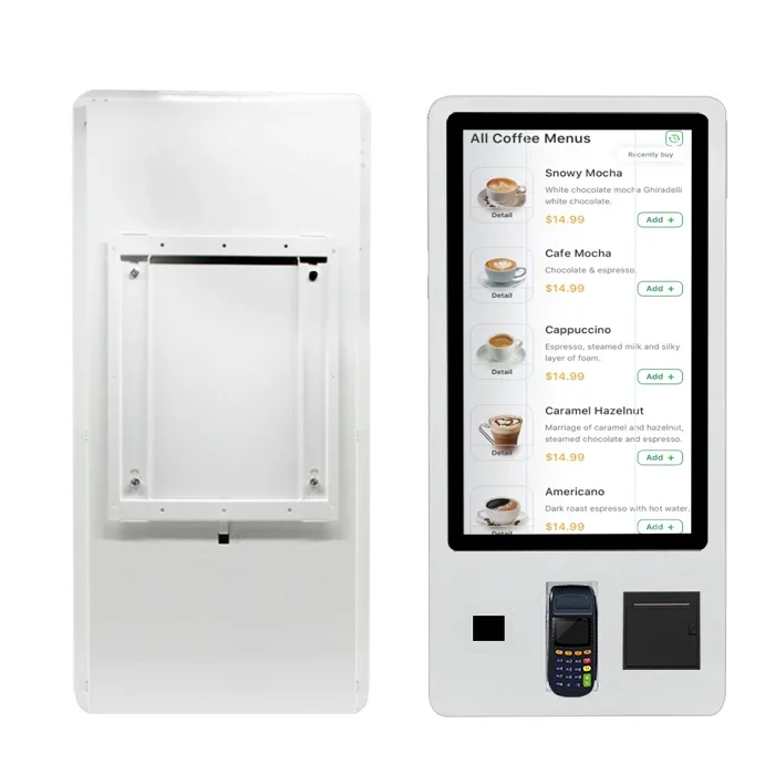 43인치 셀프서비스 터치스크린 주문 POS 결제 키오스크 NFC 금전 등록기