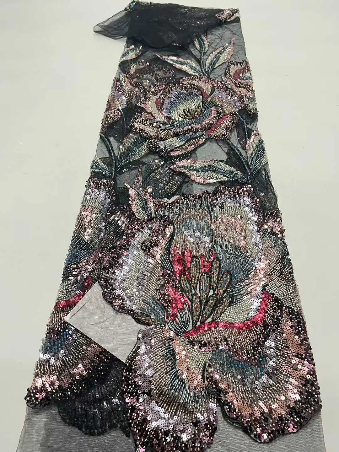 

Африканское кружевное полотно с пайетками и вышивкой бисером, высококачественное французское тюлевое кружево для свадебных платьев и вечеринок.