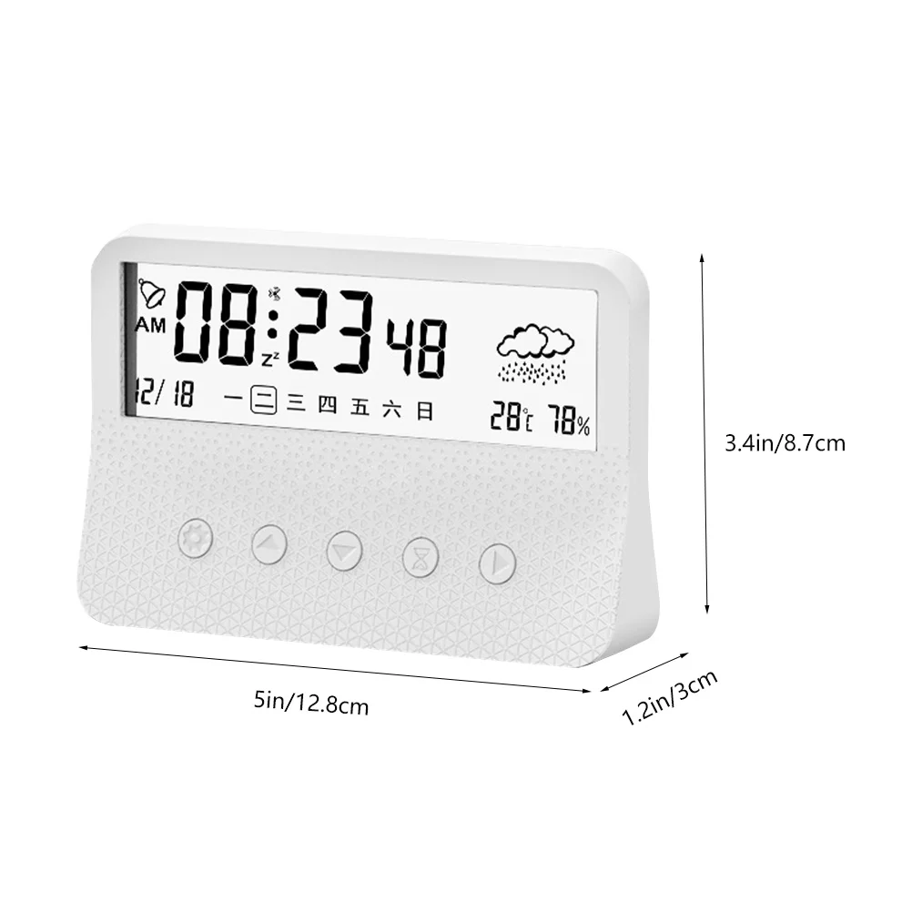 

Digital Alarm Clock with Big LED Display Easy Read for Seniors Silent Operation Modern Design Home Bedroom Desk Clock Accurate