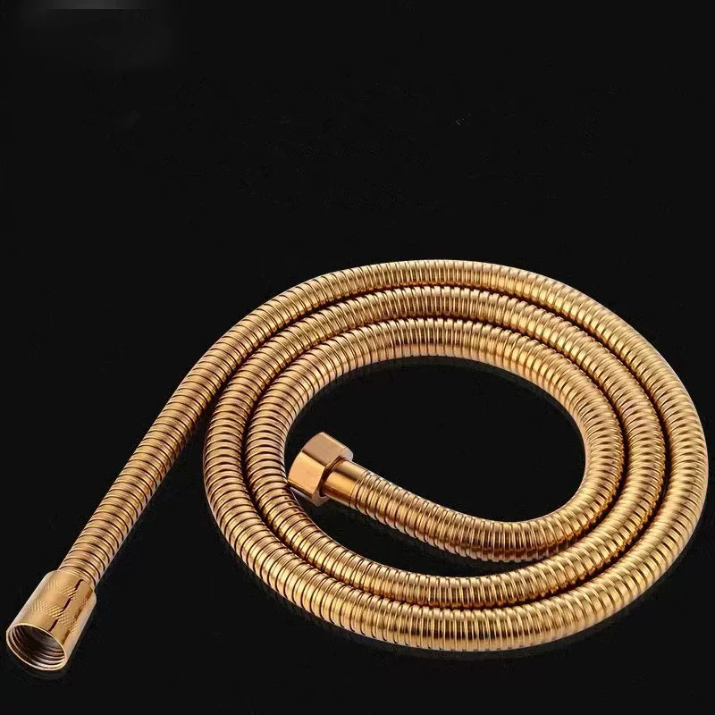 G1/2 "خرطوم دش النيكل المرن 1.5 متر خرطوم السباكة العتيقة الفولاذ المقاوم للصدأ خرطوم الحمام الصلب رمادي الحمام دش رئيس الأنابيب
