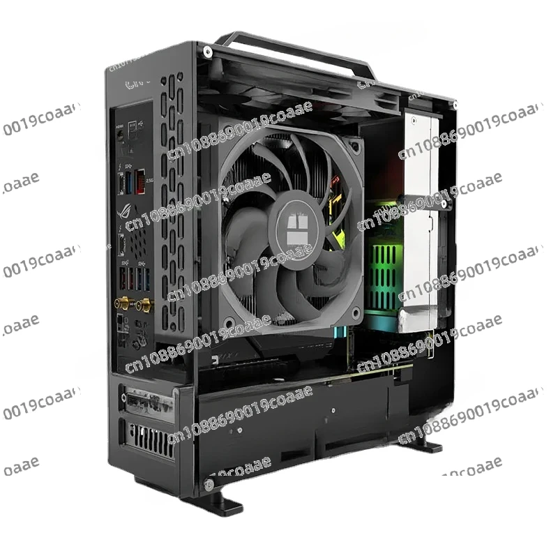 In Stock Lzmod Mini A24-V5 2.0 Dual Slot Single Display 1U Power Supply ITX Chassis Double-Sided Chamfering