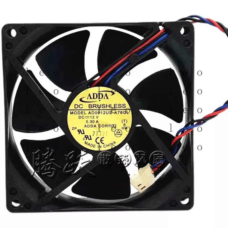 

AA for ADDA AD0912US-A76GL DC12V 0.30A 9025 9CM 3-Wire Power Supply Cooling Fan