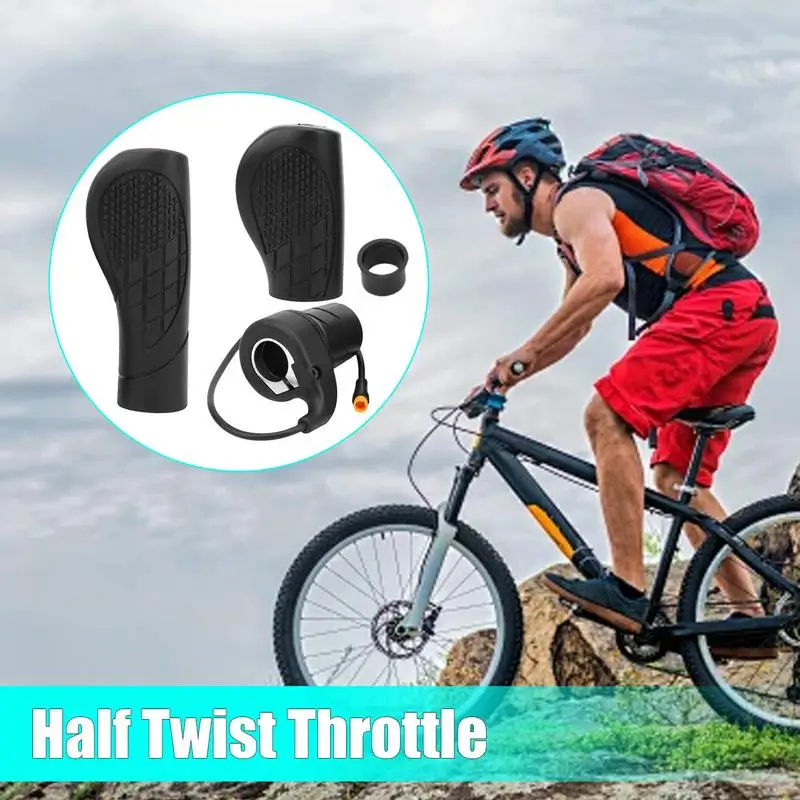 

Throttle For Ebike 20X Portable Right Handle Throttle Ebike Throttle Replacement Twist Throttle Conversion Kit Handlebar Grip