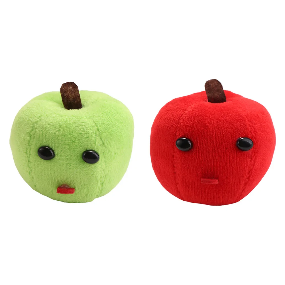 Car Keys Green Red Fruit Plush Keychain Soft Tongue Sticking Creative Keyring Funny Cute Plush Backpack Pendant Kids