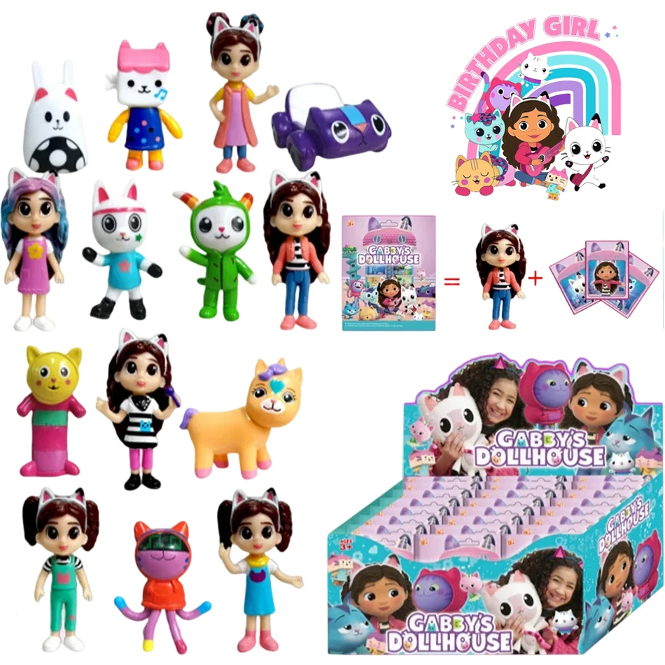 

Anime Gabby Dollhouse Figure 1-24pcs Blind Box Action Doll Kits Collection PVC Model Toys children Birthday Christmas Gift