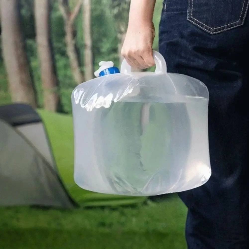 

5-20L Folding Water Bag Leakproof with Faucet Collapsible Bucket Portable Large Capacity Foldable Water Canister Car Storage