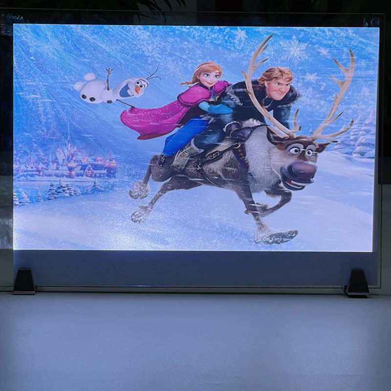 3D ALR White Front Projection Screen Film Holographic Self Adhesive Screen For Smart Window Glass Advertising