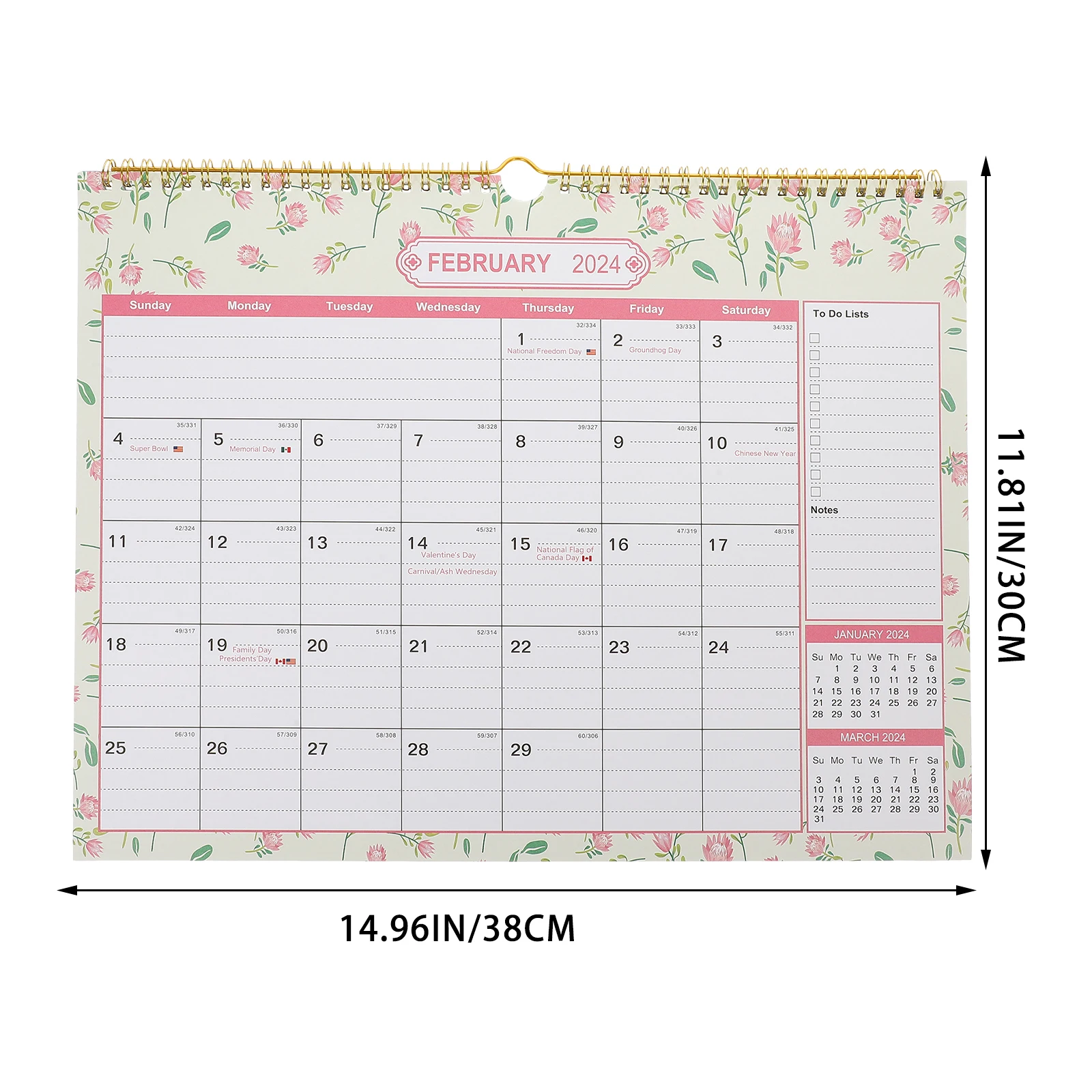 

Minimalist Wall 2024 2025 Monthly Hanging Calendar For Home Office Sturdy Tearable English Calendar Large Decor