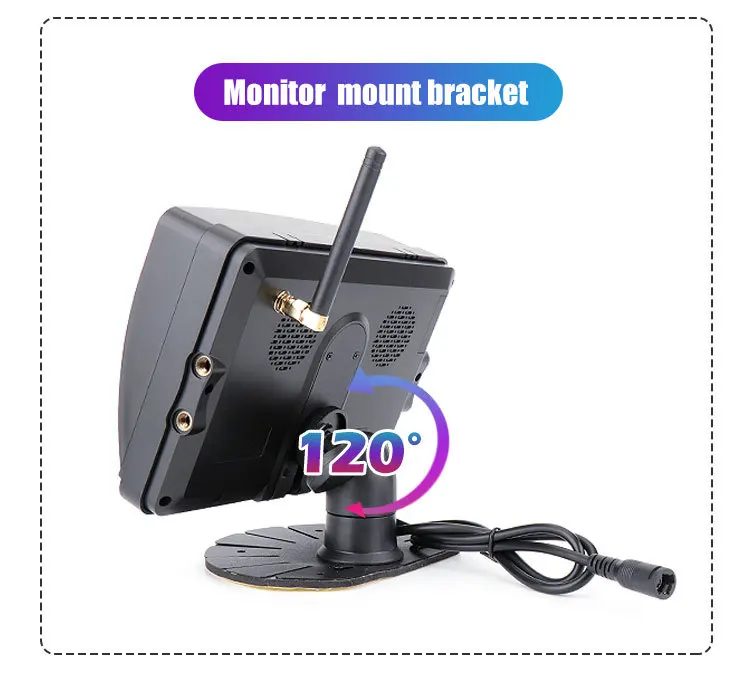 7 Inch Car Monitor Wireless Reversing Rear View Camera System Car Parking Display Truck Video DVR with Waterproof Backup Camera