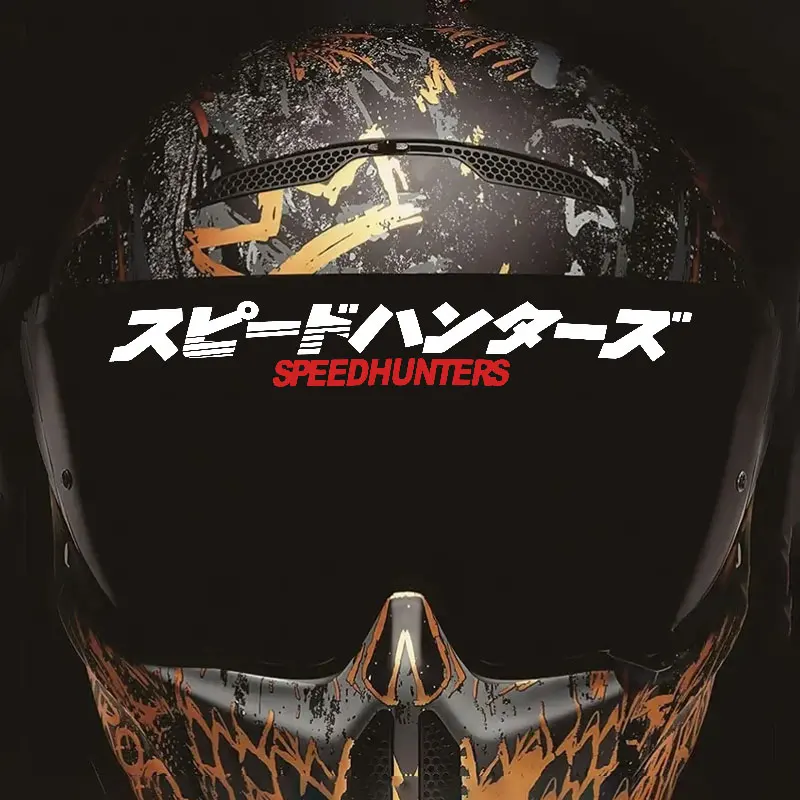 1PC SPEED HUNTERS JDM Motorcycle Stickers Waterproof for Racing Helemt Fuel Tank Front Fairing Scooter Body Durable Vinyl Decals