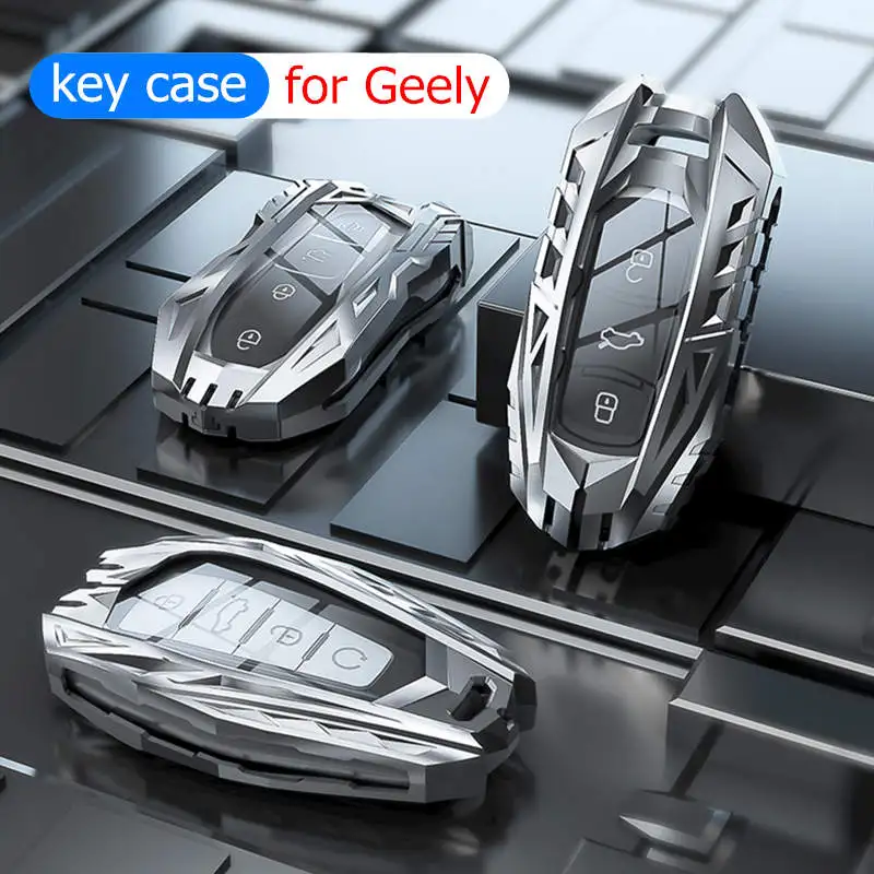 

Key Case Cover for Geely Coolray Atlas Emgrand Tugella Monjaro Okavango Azkarra Remote Fob Bag Shell Holder Accessories