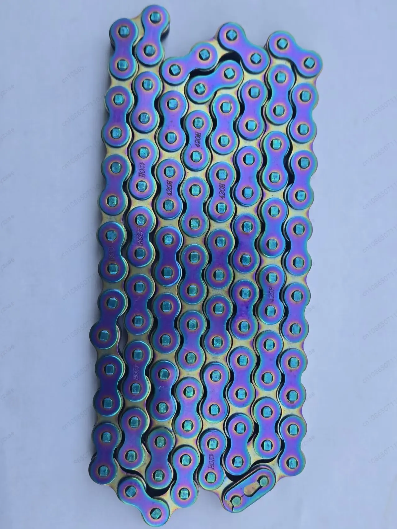 420H 112L Color Reinforced Motorcycle Drive Chain For SurRon Light Bee Off-Road  Non Sealed Chain
