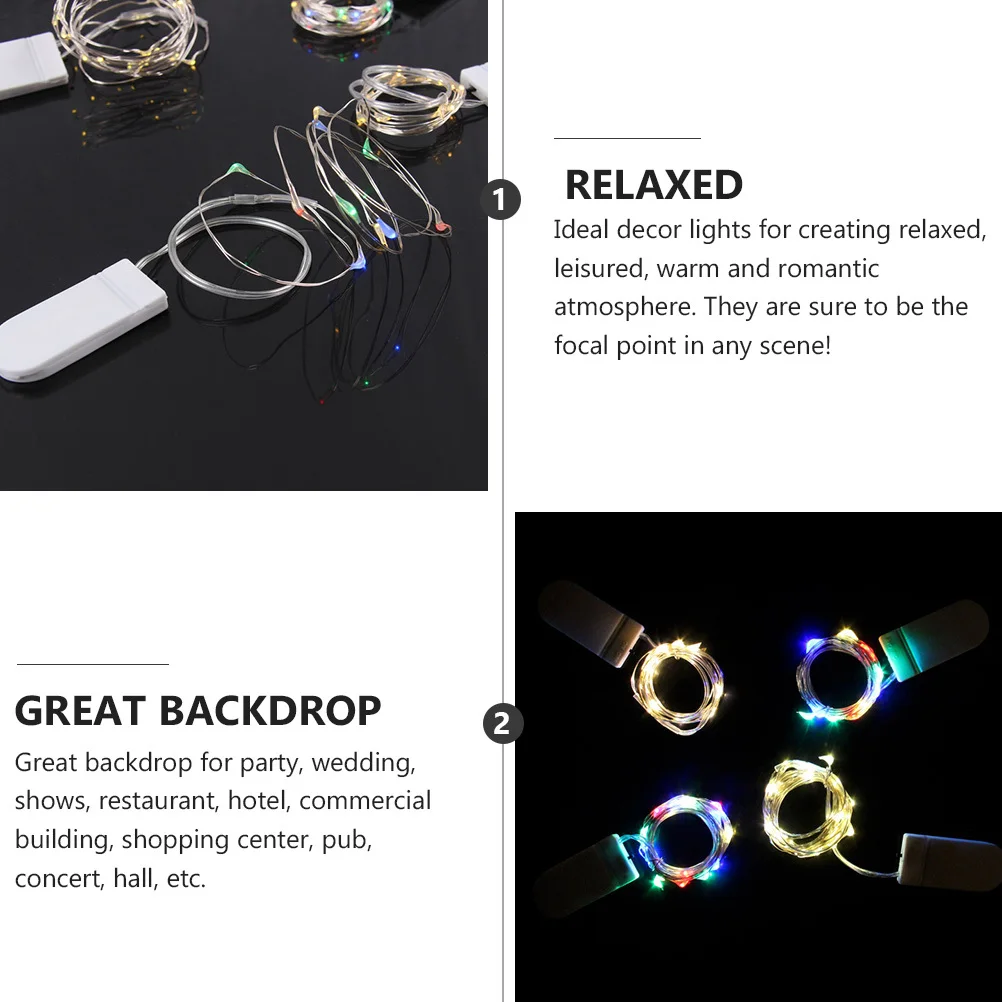 1Pcs LED String Lights Colorful 1 Meter Christmas Bouquet Decorative Lamp Party Festival Garden Home Patio Lighting