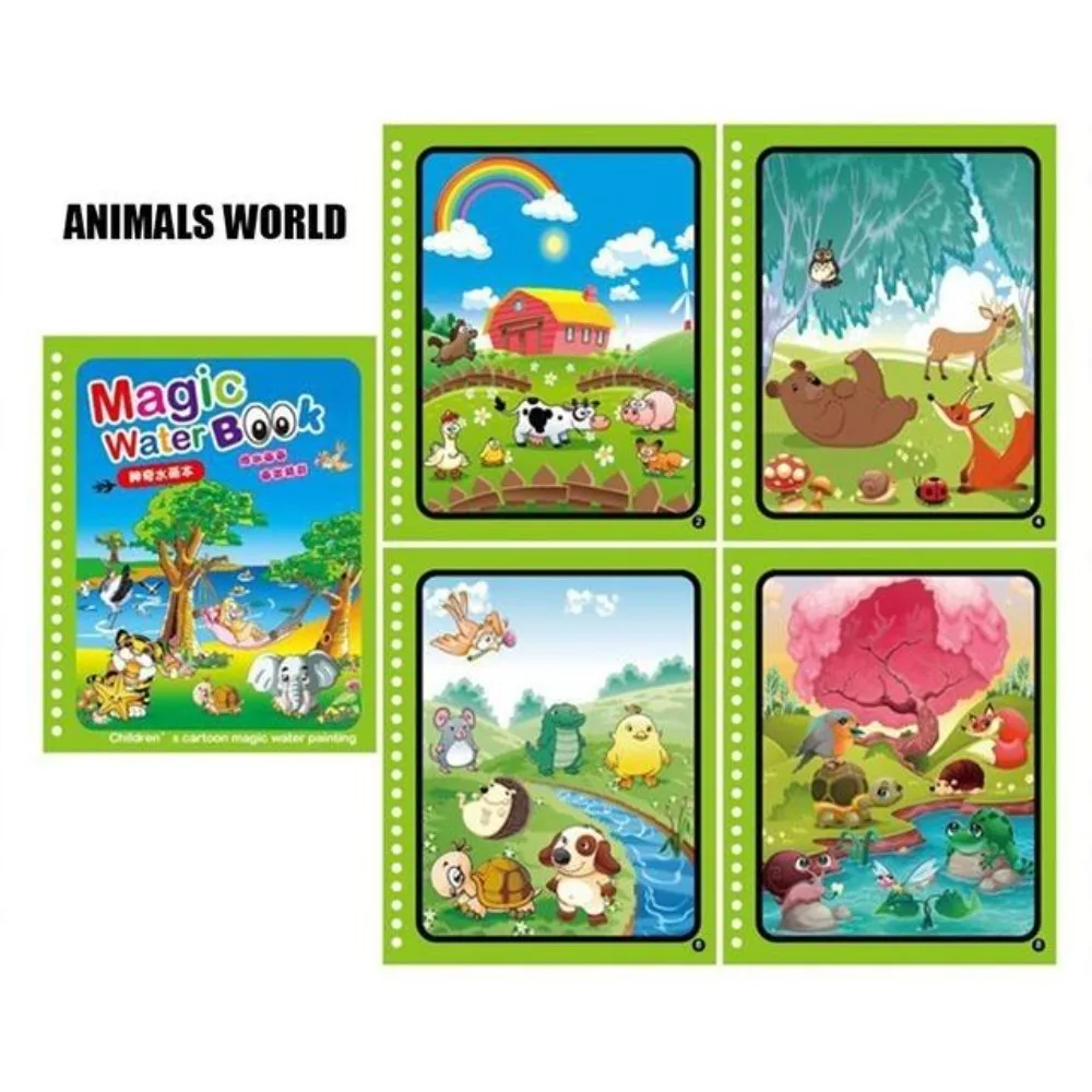 Magisch watertekenboek Kleurboek Doodle Magische pen Schilderij Tekentafel Kinderspeelgoed Verjaardag Kerstmis Nieuwjaar Cadeau