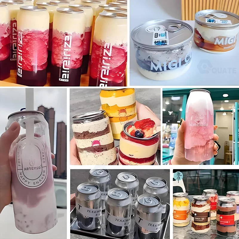 

High Quality Can Sealing Machines Suitable For Beverages Beer Milk Tea Coffee Powder Cans 60-200mm Height