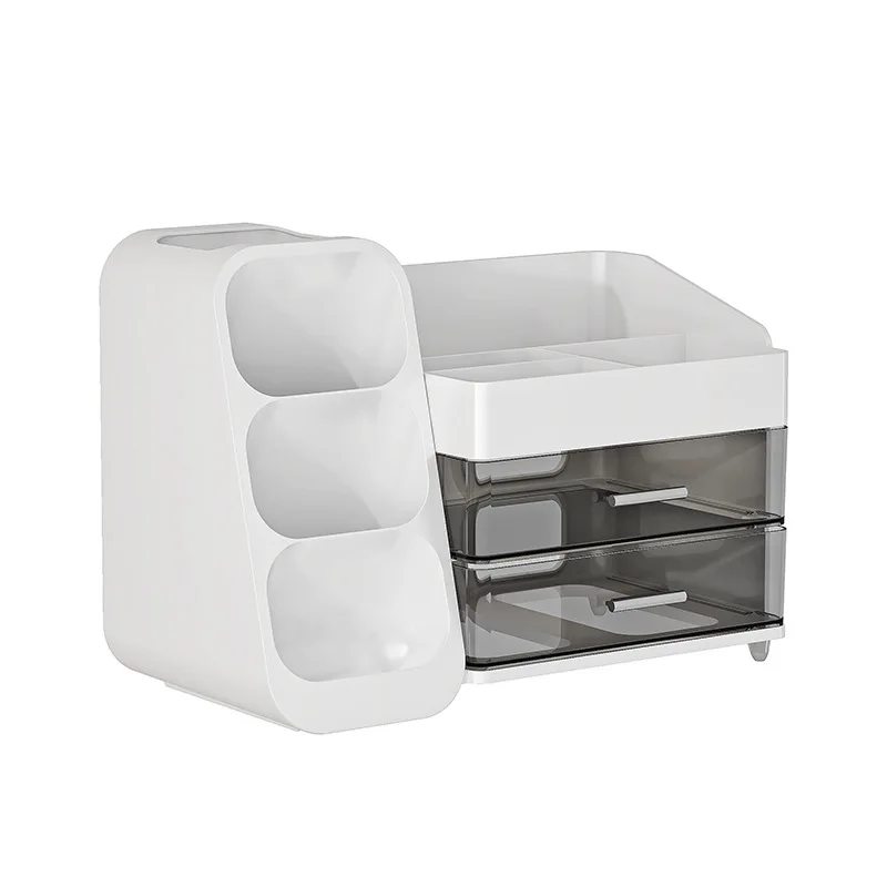 

cosmetics storage box, large-capacity desktop premium sense, lipstick skin care product countertop finishing, shelf cabinet