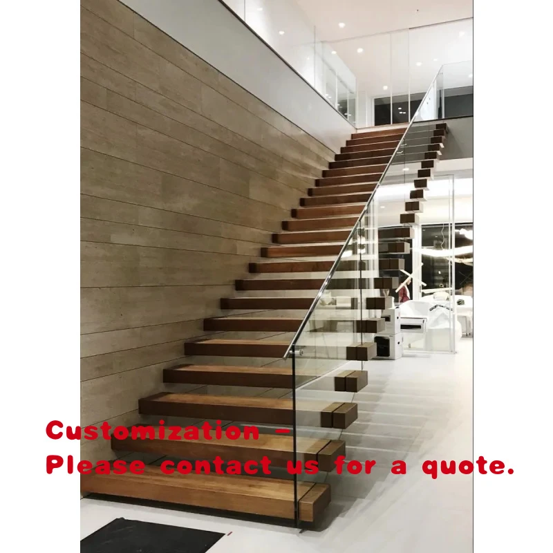 

custom.Cheaper Factory Price Modern House Stairs Design Floating Wooden Staircase