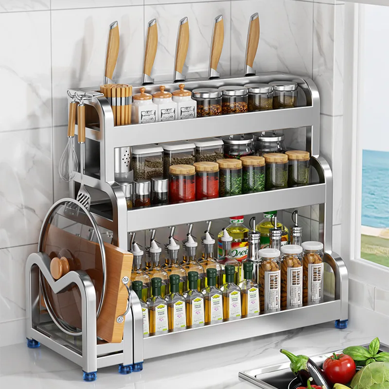 stainless-steel-kitchen-seasoning-rack-chopstick-knife-holder-household-countertop-seasoning-kitchen-utensils-multi-functional