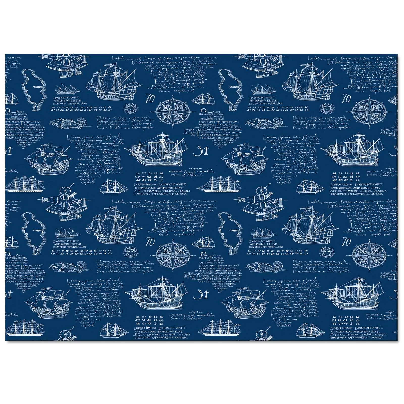 Navigation, Ships, Hand DrawnBedroom Decor Washable Carpet Modern Style Carpets for Living Room Fluffy Soft Bedside Rug Home