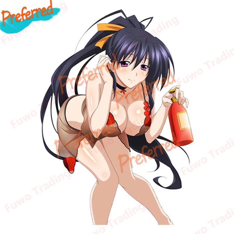 High School DxD Sexy Girl Himejima Akeno Render Anime Sticker Decal for Your All Cars Laptop Motorcycle Trunk Window Bumper