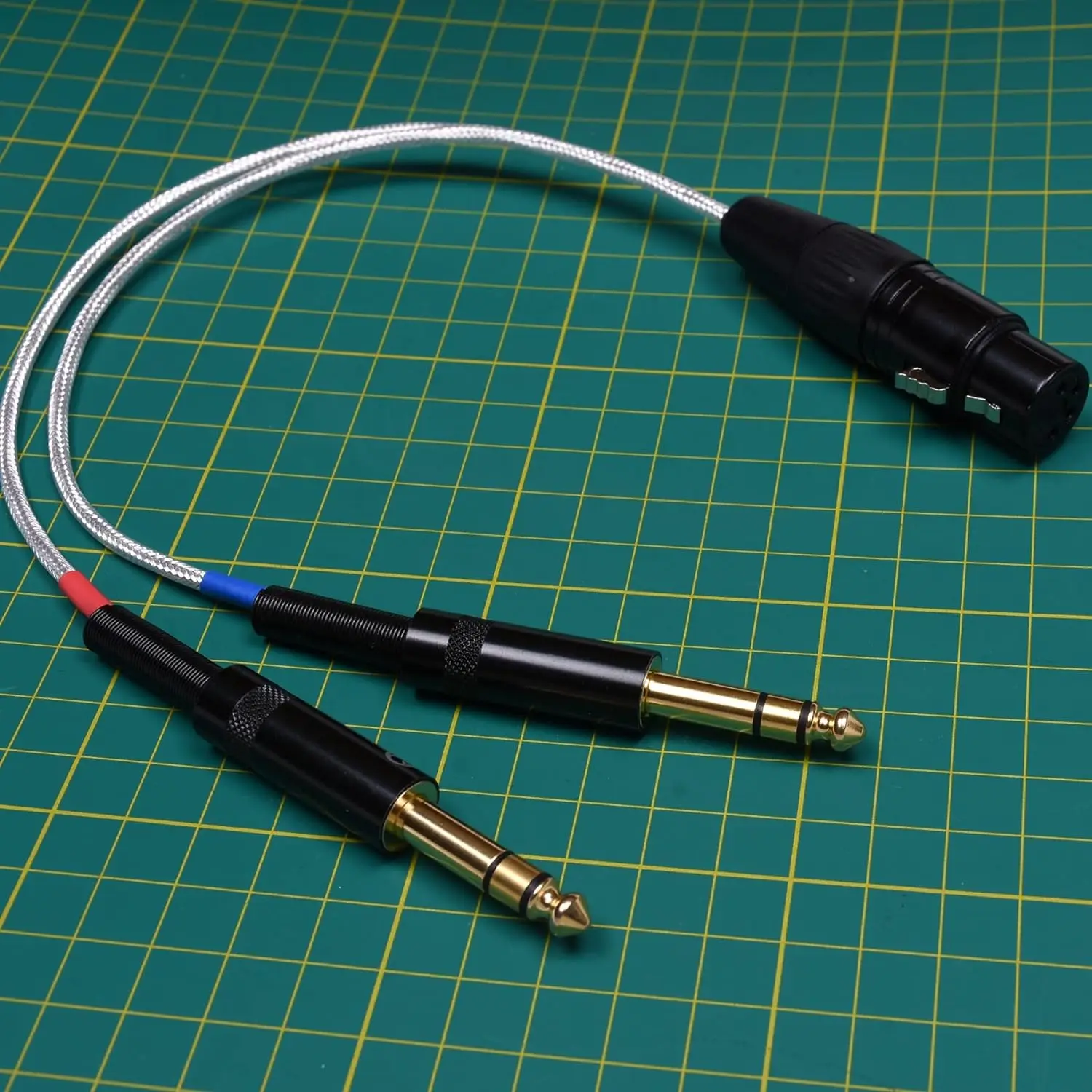 GAGACOCC Dual 1/4 6.35mm Male to 4pin XLR Female Balanced Audio Adapter for RME ADI-2 Pro