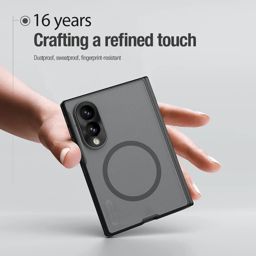 Nillkin for Samsung Galaxy Z Fold 8 Magnetic Fold Phone Case Ultra Thin Matte TPU + PC Anti Shockproof Back Cover