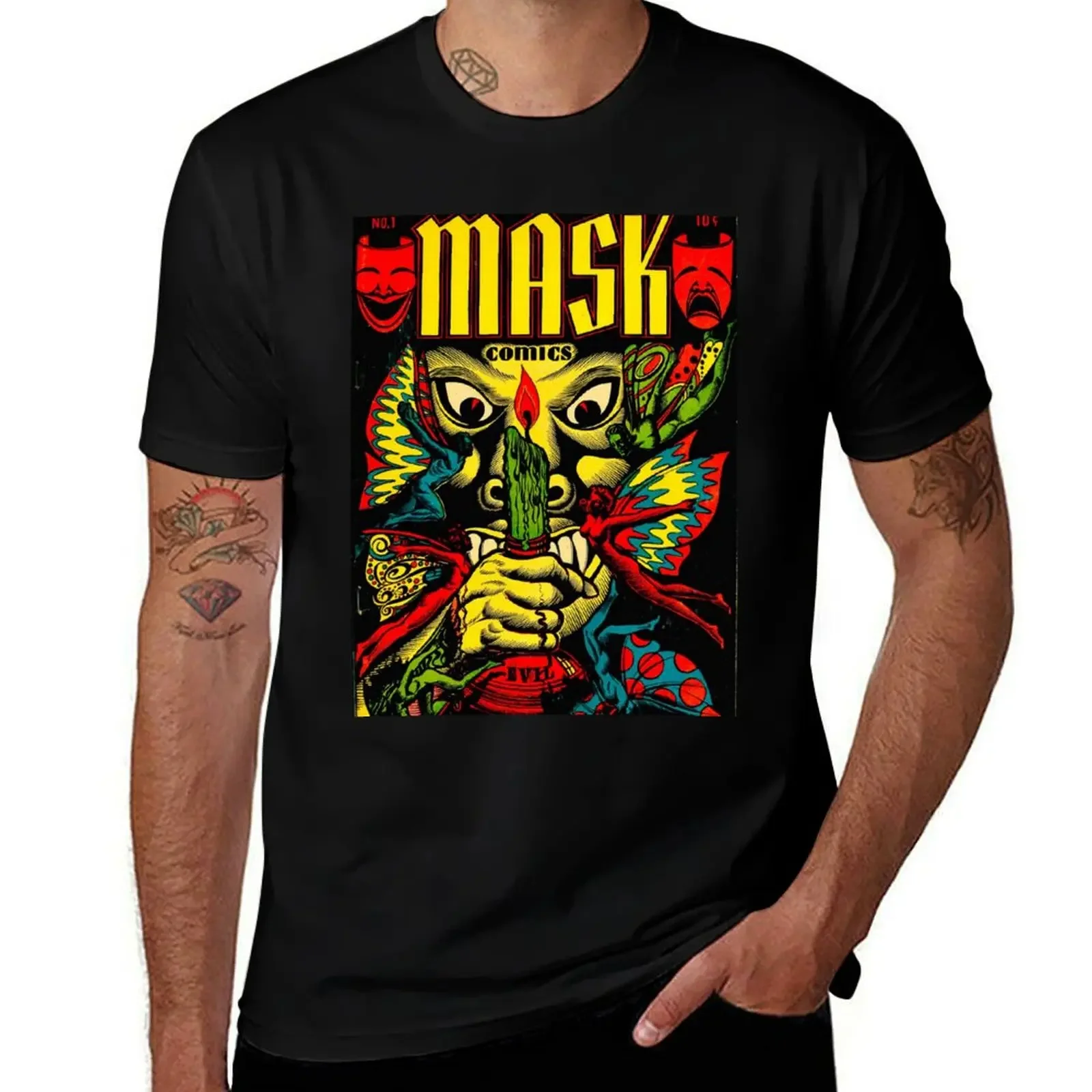 MASK COMICS #1 T-Shirt Funny t-shirt Funny t-shirts sweat shirts, men