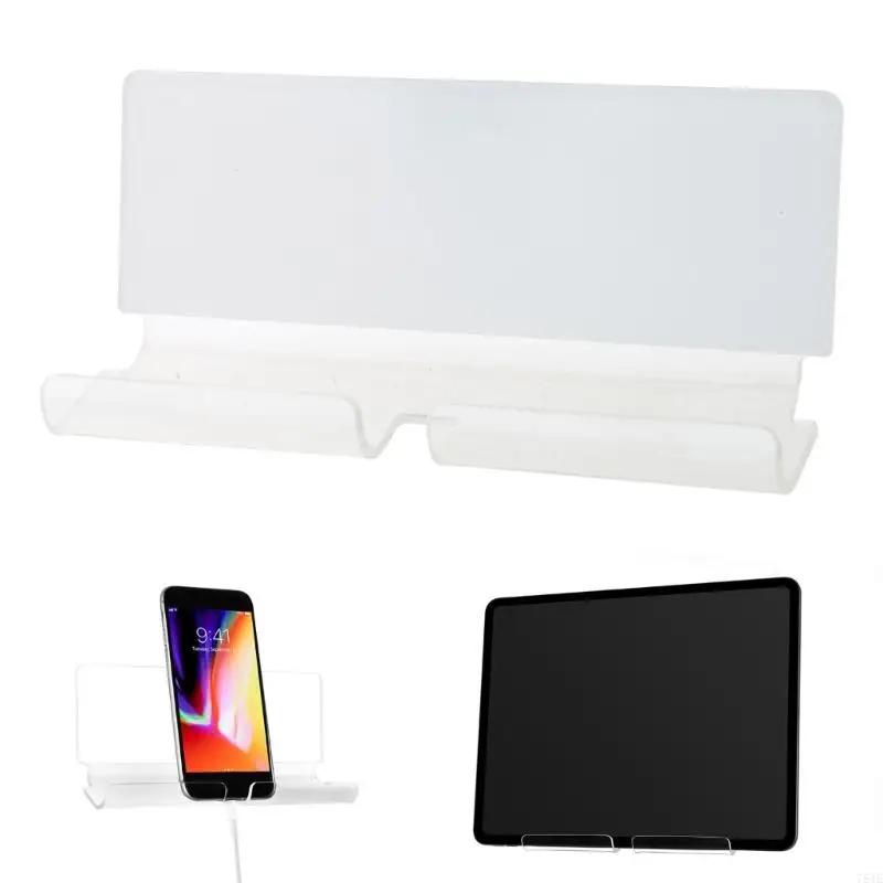 781E Wall Mount Phone Holder for Kitchen Dorm Office Adhesive Wall Phone Mount