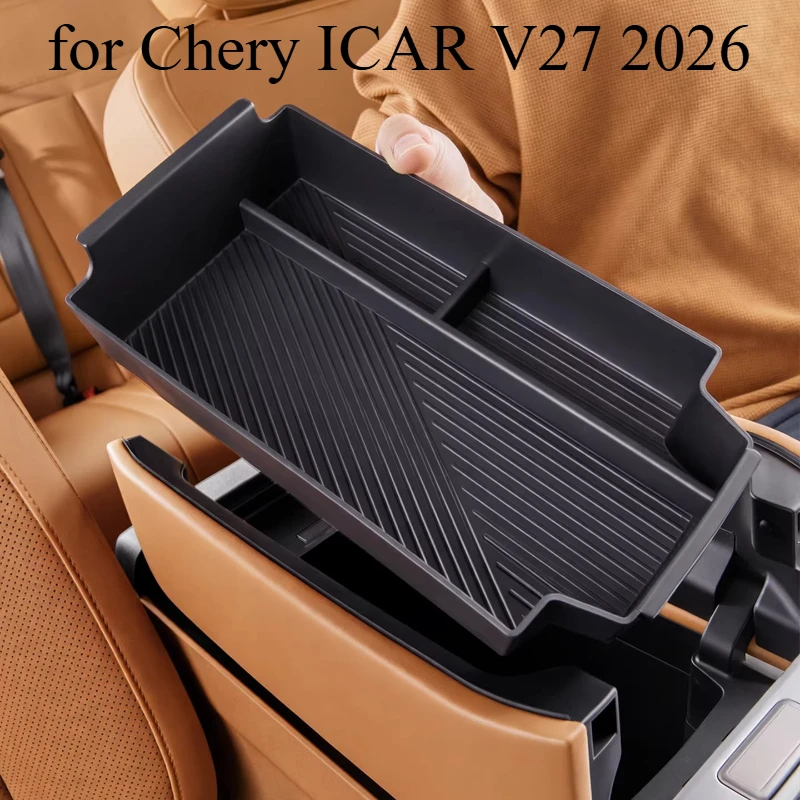 

Center Console Organizer Tray for Chery ICAR V27 2026 | Armrest Storage Box Divider | Non-Slip Interior Accessories