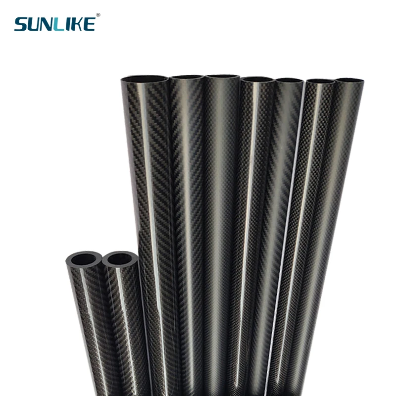 1 PCS Length 1000MM Carbon Fiber Tube Diameter 30mm 32mm 33mm 34mm 35mm 37mm For RC Model Aircraft Drone Accessories