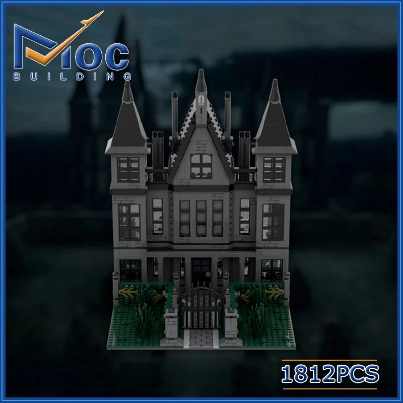 1812pcs Classic Movie Scene MOC Malfoy Manor Model Building Block DIY Assembly Bricks Toy For Children MOC-94689