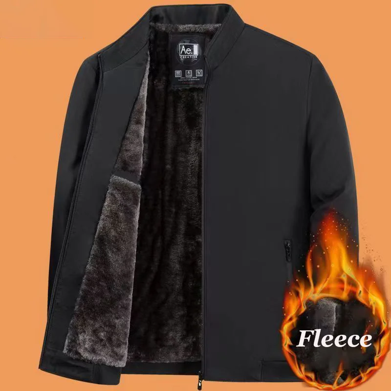 جديد الرجال الشتاء سترة عادية الصوف بطانة معاطف يندبروف سترات الأعمال غير رسمية سميكة الدافئة في الهواء الطلق المشي ملابس خارجية الذكور