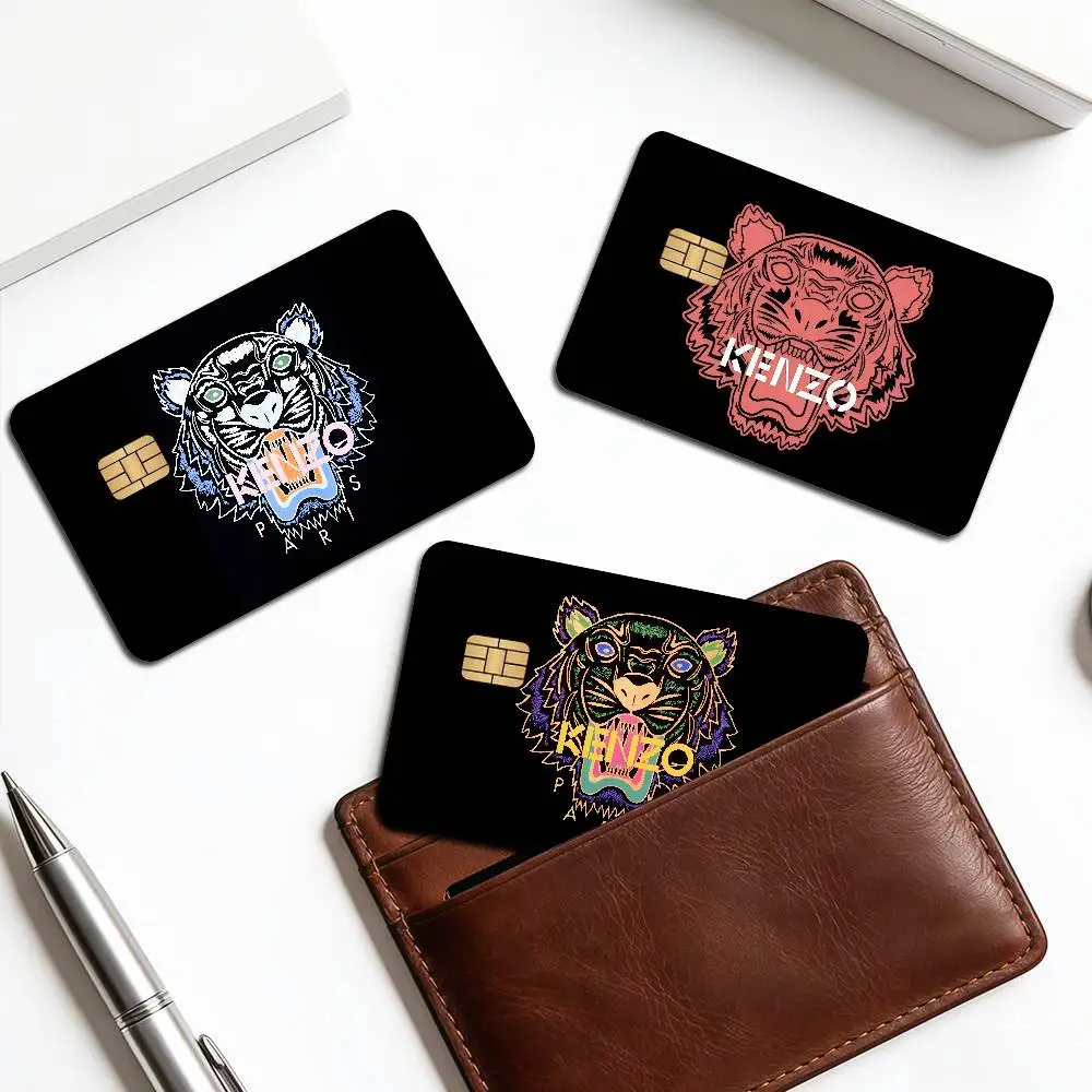 Imprime Tiger K-Kenzo Anime Young, Película Adhesiva para Tarjetas de Crédito y Débito, Cinta Frontal para Tarjetas con Chip Pequeño, Grande o Sin Chip