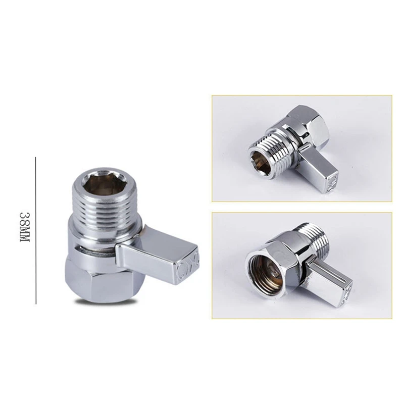 التحكم في التدفق وصمام الإغلاق ، مصنوع من النحاس الصلب ، موفر الماء ، دش يدوي ، دش