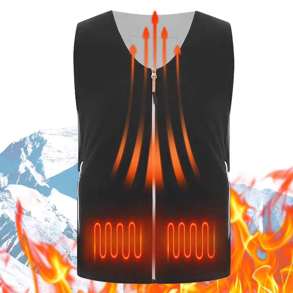 

Waistcoat Winter Outdoor Warm Vest Electric Heating Thermal Warm Clothes for Men and Women Outdoor Skiing Hiking