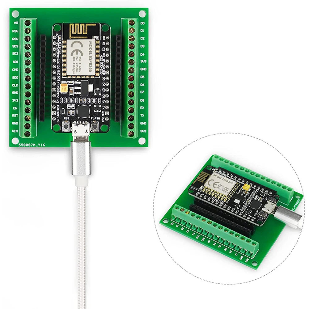 38Pin ESP32 Breakout Board for ESP32 Development Board 2.4 GHz Wifi Dual Core for Arduino GPIO 1 into 2 for MCU Board ESP8266