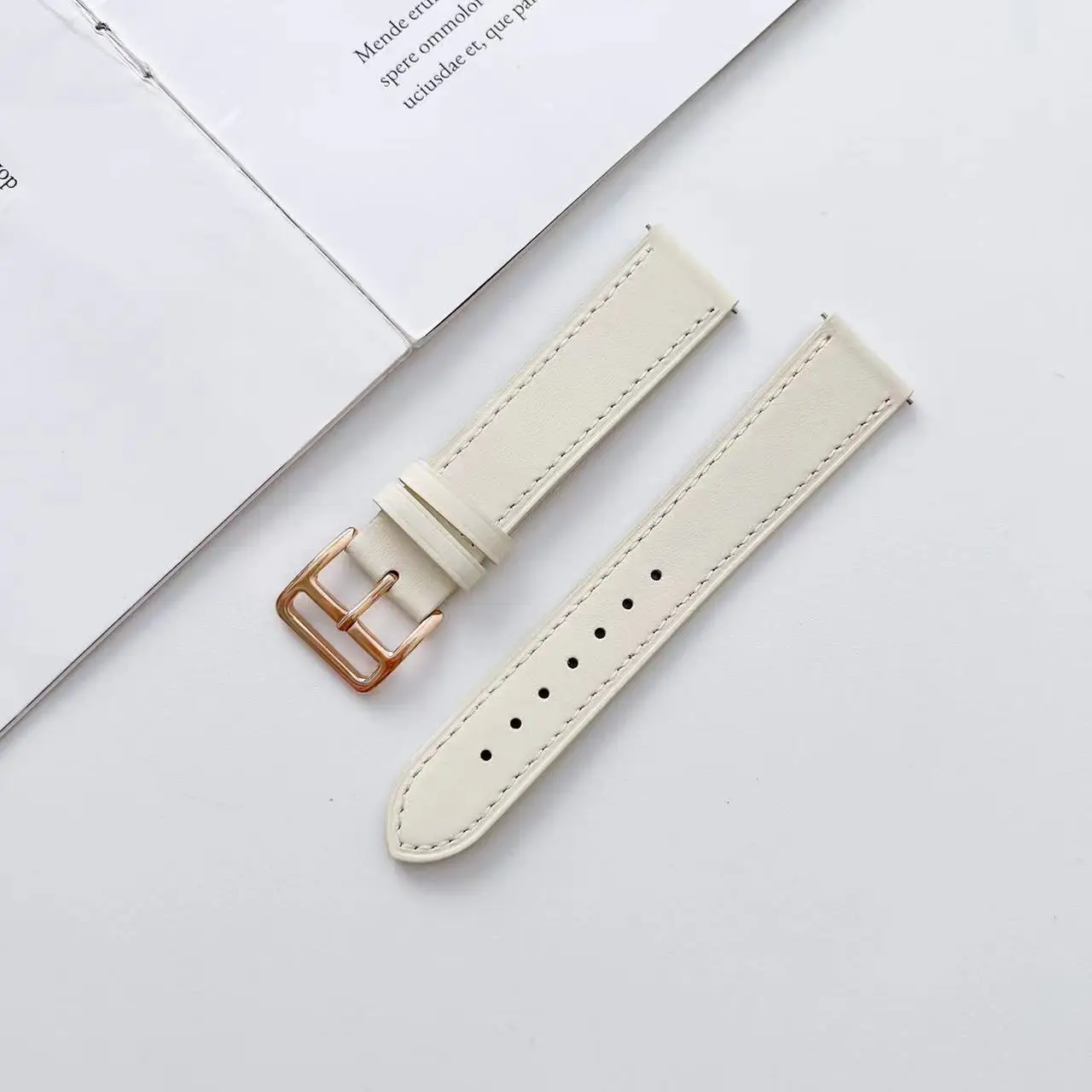 20mm Leather Strap For Samsung Galaxy Watch 6/5/4 40mm 44mm 5 Pro 45mm wristband Sport Bracelet Watch 6 4 Classic 46mm 47mm Belt