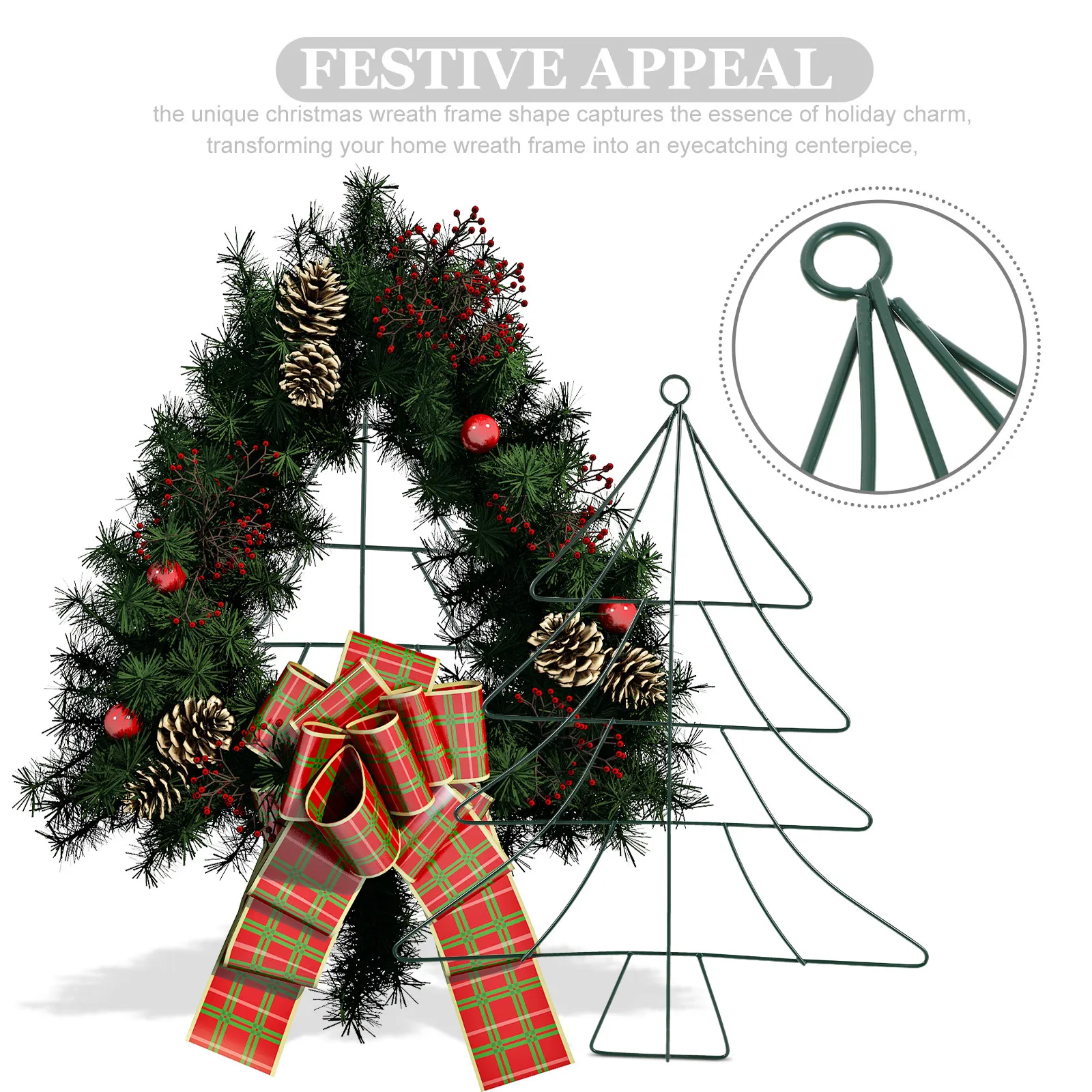 DIY Christmas Tree Wreath Fram - Wreath Form Wire recension och pris